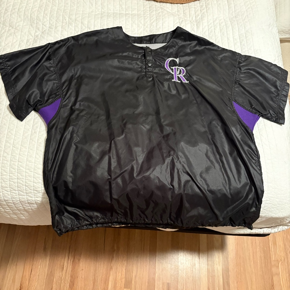 Vintage Starter Colorado Rockies Diamond Collection Batting Shirt